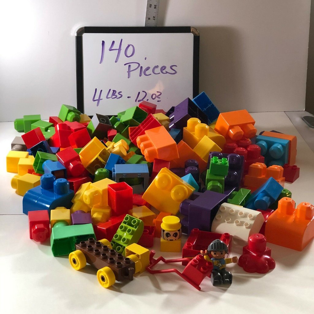 Mix Lot 140 Piece Large Lego Ritvik Mega Bloks